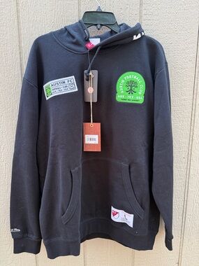 Austin Football Club Black Pullover Hoodie L